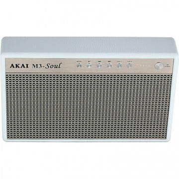 Akai M3-Soul Ηχείο Bluetooth 20W με Διάρκεια Μπαταρίας έως 15 ώρες Λευκό 110582-0120